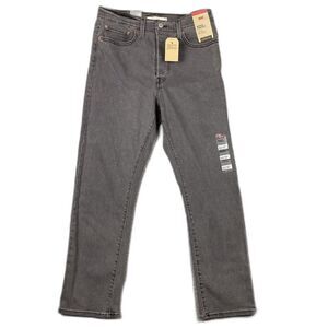 Levis‎ Wedgie Straight High Rise Stretch Jeans Gray 30x28 10 X Short Womens New